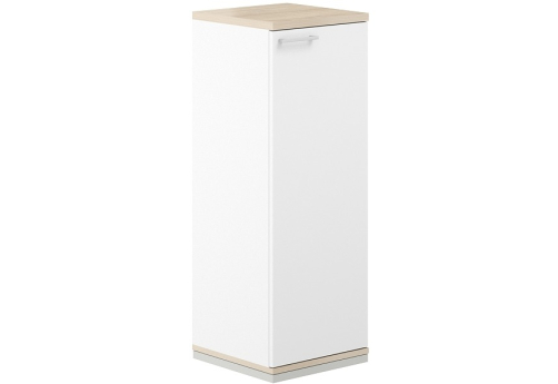 Шкаф правый 3 уровня Фламинго, цвет белый + акация