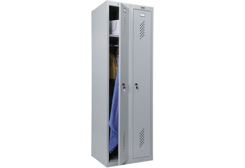 Шкаф для раздевалок усиленный МФ1084, цвет серый полуматовый