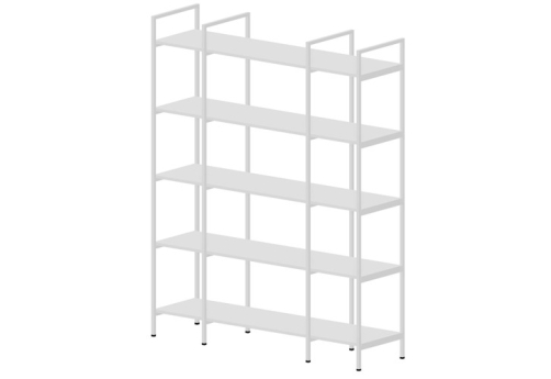 Стеллаж 3 секции Киви, цвет белый