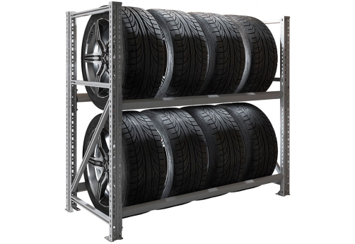 Стеллаж стационарный для хранения шин СФ1176, цвет серый