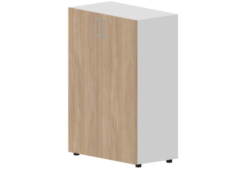Шкаф средний закрытый Киви, цвет светлый дуб