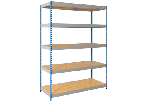 Стеллаж СФ1193, цвет серый + синий