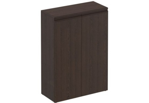 Шкаф для документов средний закрытый Фиеста, цвет дуб черный