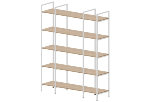 Стеллаж 3 секции Киви, цвет светлый дуб