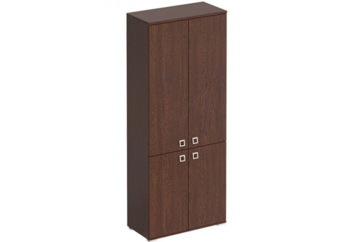 Шкаф для документов закрытый 4 двери Денвер, цвет венге