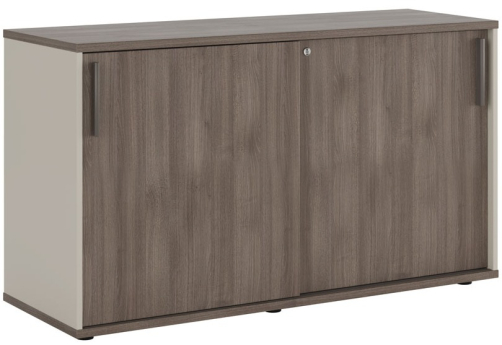 Шкаф-купе низкий, цвет дуб шамони темный