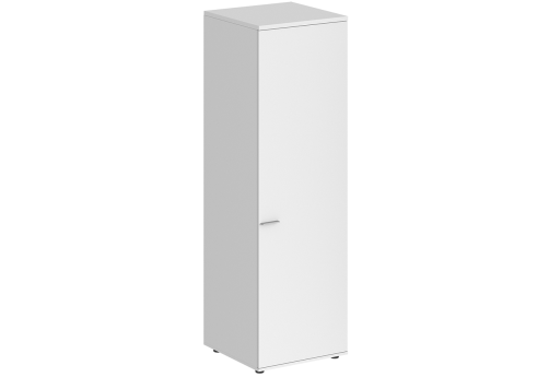 Гардероб с задней стенкой ЛДСП правый Индиго Вуд, цвет белый