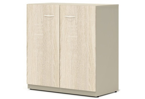 Шкаф низкий широкий Гардения Офис, цвет дуб сонома
