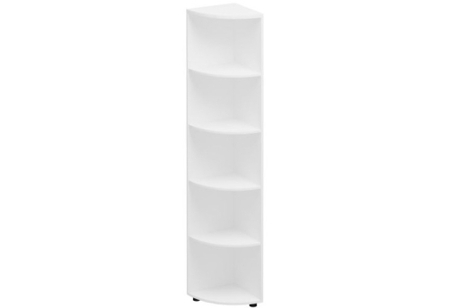 Стеллаж высокий угловой Прайм, цвет белый