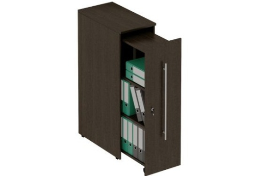 Стеллаж вертикальный с замком правый Тарли, цвет венге