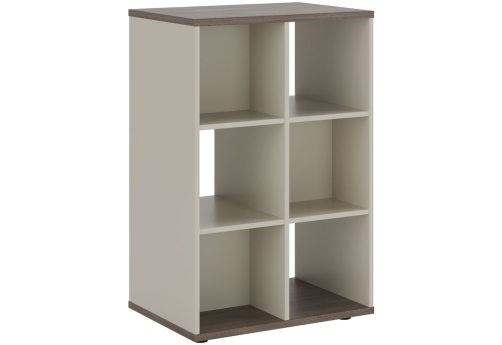 Стеллаж двусторонний, цвет дуб шамони темный