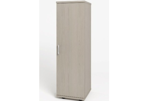 Шкаф средний узкий закрытый, цвет дуб молочный