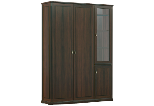 Гардероб с одностворчатым шкафом, цвет темный дуб