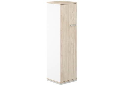 Шкаф левый 4 уровня Фламинго, цвет белый + акация