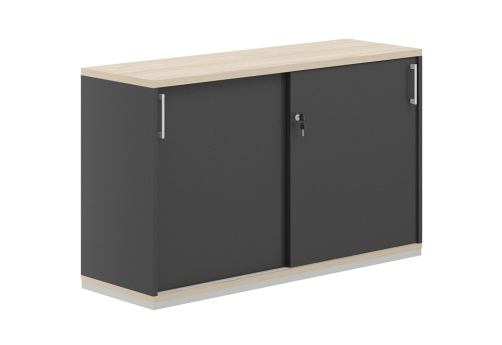 Шкаф-купе 2 уровня Фламинго, цвет антрацит + акация