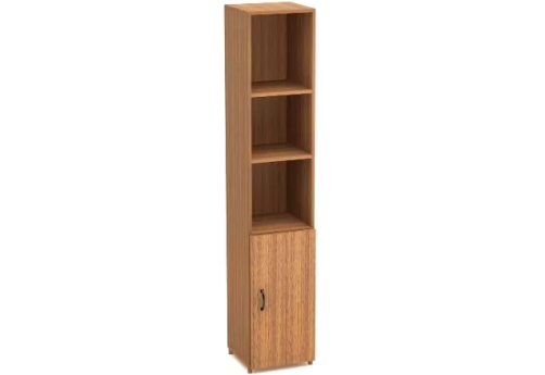 Шкаф высокий узкий (3 открытые полки), цвет орех