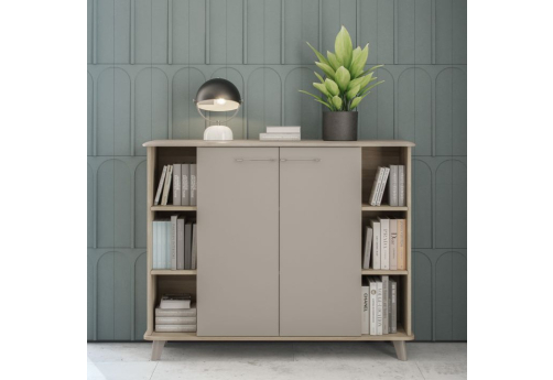 Шкаф средний полузакрытый Види Вуд, цвет вяз + мокко