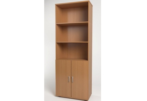 Шкаф высокий широкий (3 открытые полки), цвет бук