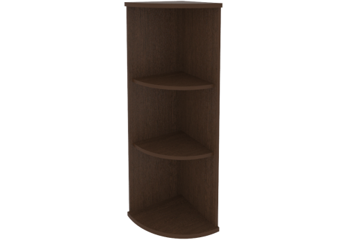 Стеллаж угловой, цвет венге