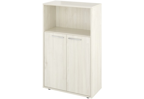 Шкаф низкий широкий с открытой полкой, цвет скандинавское дерево