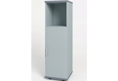 Шкаф средний узкий (1 открытая полка), цвет серый