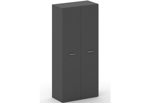 Шкаф широкий высокий Милтон, цвет базальт