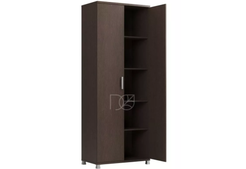 Шкаф закрытый высокий, цвет венге