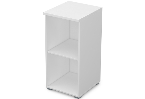 Пенал низкий открытый Платинум Персонал, цвет белый премиум