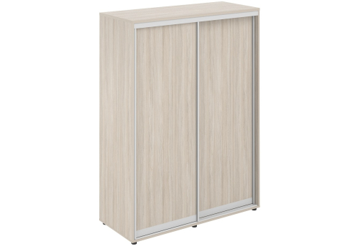 Шкаф-купе высокий с полками с задней стенкой ЛДСП Индиго Вуд, цвет светлый дуб