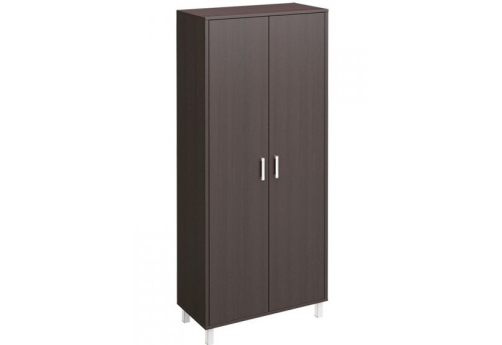 Шкаф высокий закрытый без замка Сидней, цвет венге