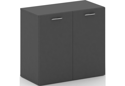 Шкаф широкий низкий Милтон, цвет базальт