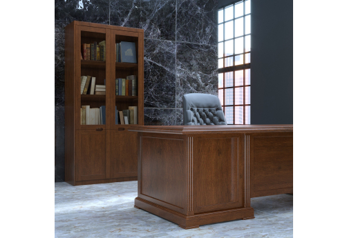 Шкаф для документов Берген, цвет темный орех