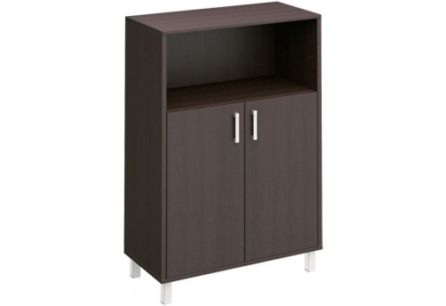 Шкаф средний широкий с нишей без замка Сидней, цвет венге