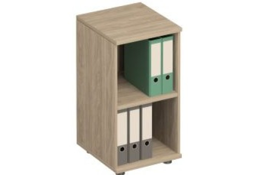 Стеллаж низкий узкий Тарли, цвет вяз светлый