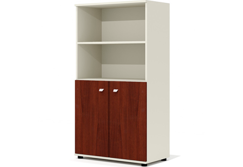 Шкаф средний широкий (2 открытые полки) Джерси, цвет орех