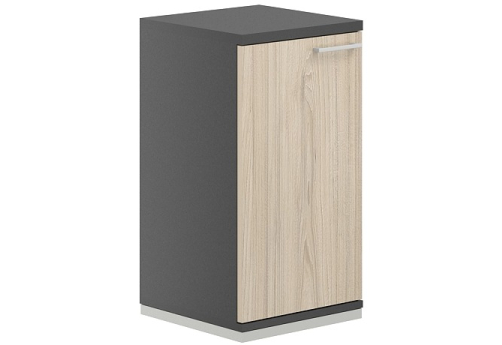 Шкаф левый 2 уровня Фламинго, цвет антрацит + акация