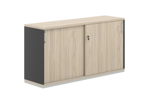 Шкаф-купе 2 уровня Фламинго, цвет антрацит + акация