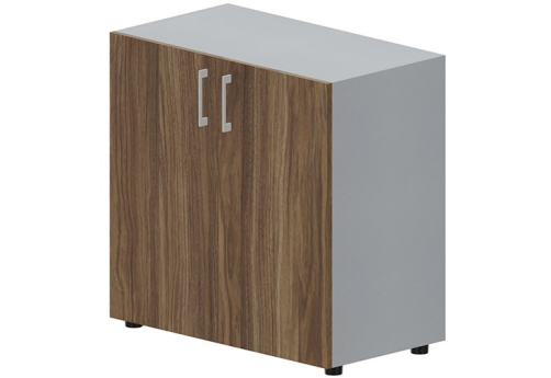 Шкаф низкий закрытый Киви, цвет орех