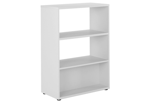 Стеллаж низкий широкий Алмонд, цвет белый