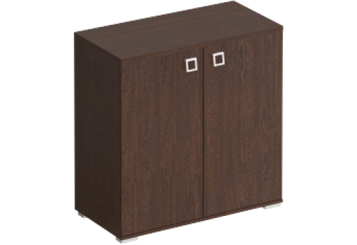 Шкаф для документов закрытый низкий Денвер, цвет венге