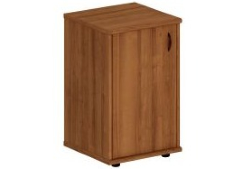 Шкаф закрытый узкий низкий Мансберг, цвет орех