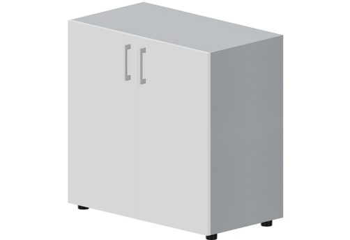Шкаф низкий закрытый Киви, цвет белый