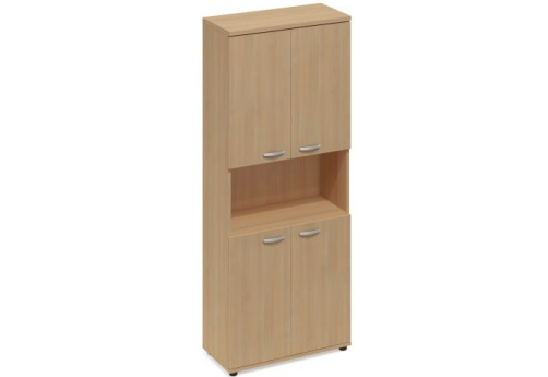 Шкаф высокий широкий с нишей Мира Нумо, цвет натуральный дуб