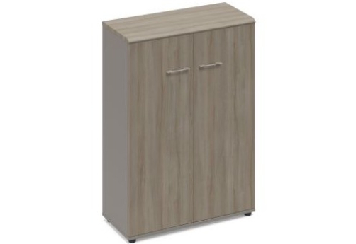 Шкаф средний закрытый Види Вуд, цвет мокко + вяз