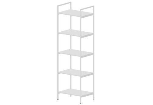 Стеллаж 1 секция Киви, цвет белый