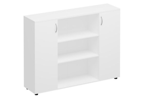 Шкаф комбинированный средний Прайм, цвет белый