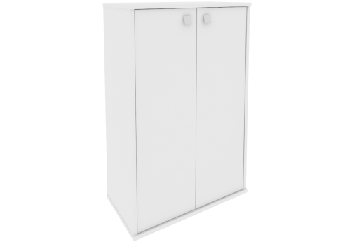 Шкаф средний широкий закрытый, цвет белый
