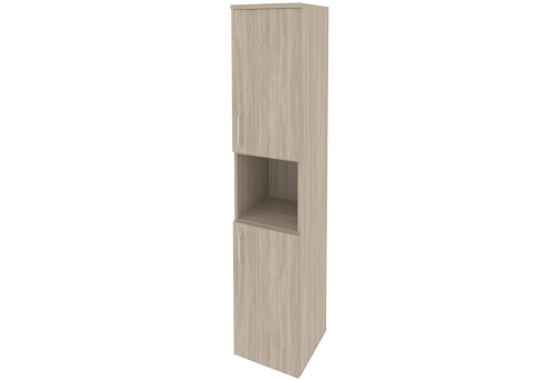 Шкаф высокий узкий с нишей правый, цвет дуб аттик