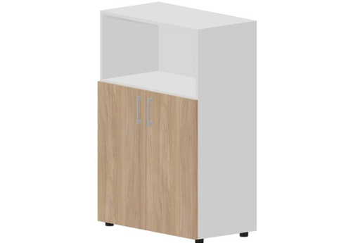 Шкаф средний с открытой полкой Киви, цвет светлый дуб