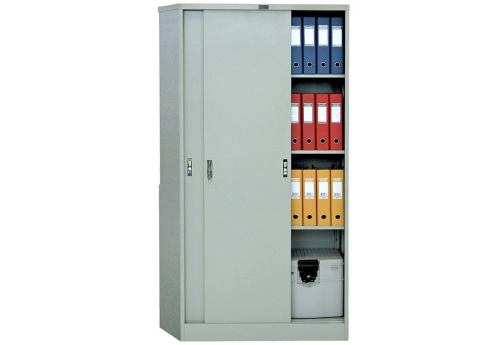 Шкаф офисный МФ1035, цвет серый полуматовый